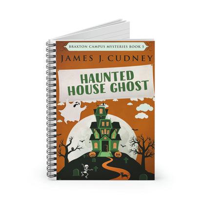 Haunted House Ghost - Spiral Notebook