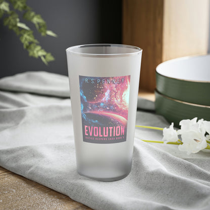 Evolution - Frosted Pint Glass