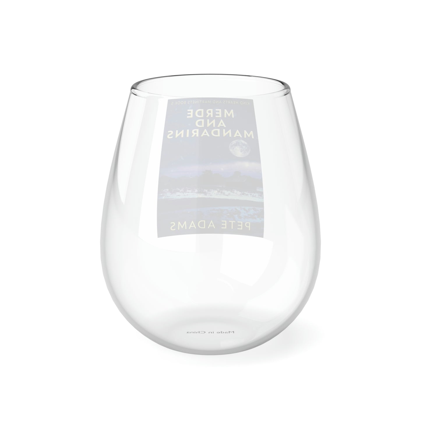 Merde And Mandarins - Stemless Wine Glass, 11.75oz