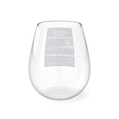 Merde And Mandarins - Stemless Wine Glass, 11.75oz