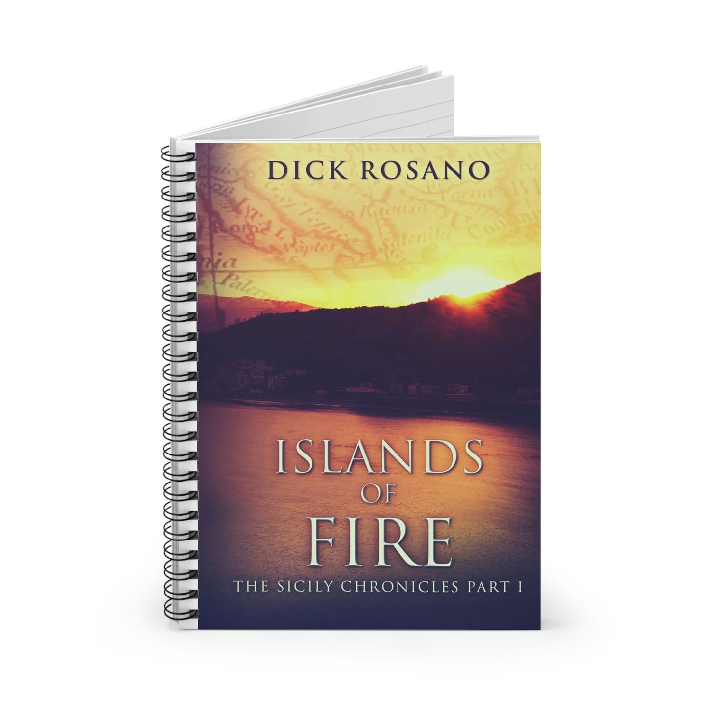 Islands Of Fire - Spiral Notebook