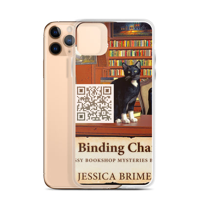 iphone case with cover of Jessica Brimer's book A Binding Chance