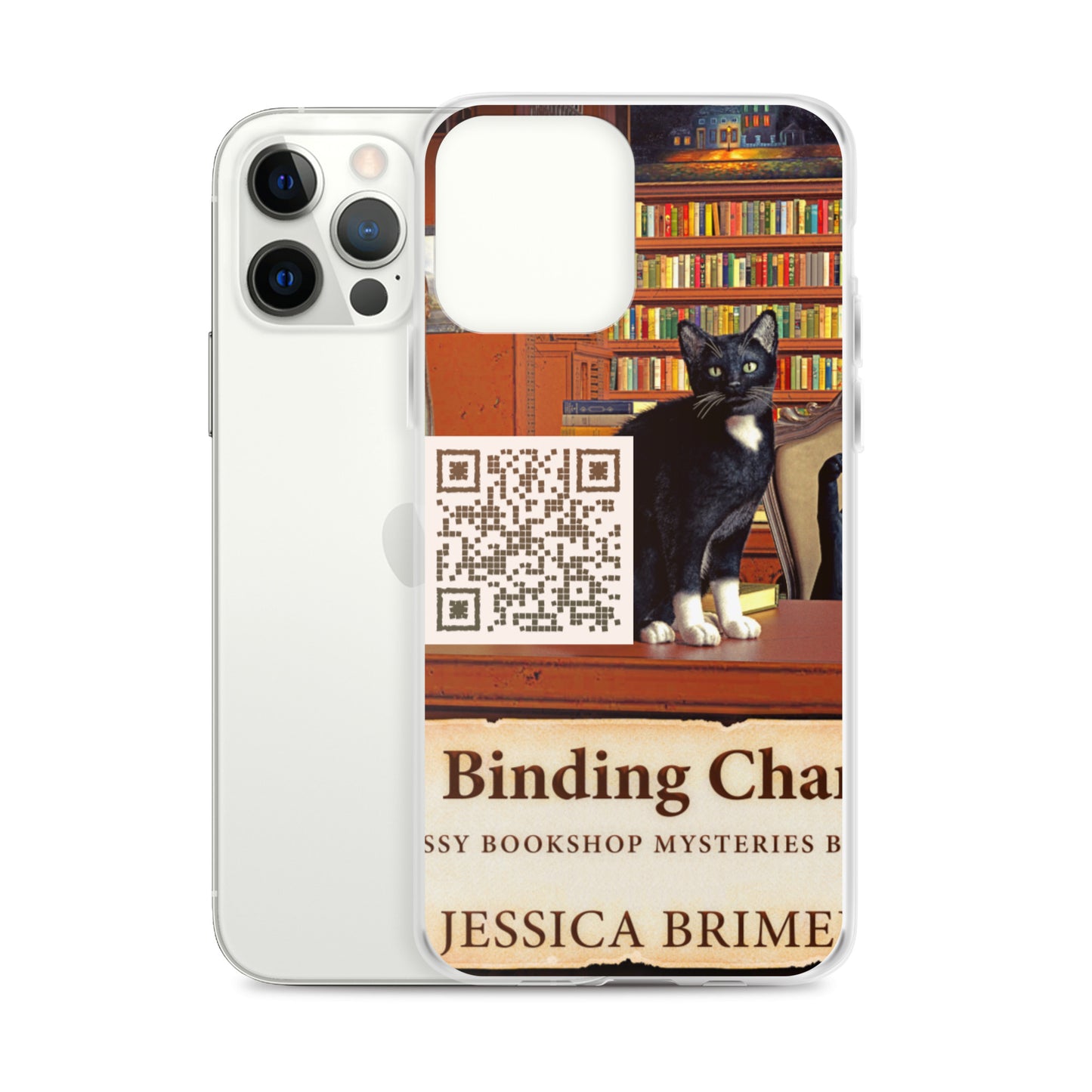 iphone case with cover of Jessica Brimer's book A Binding Chance