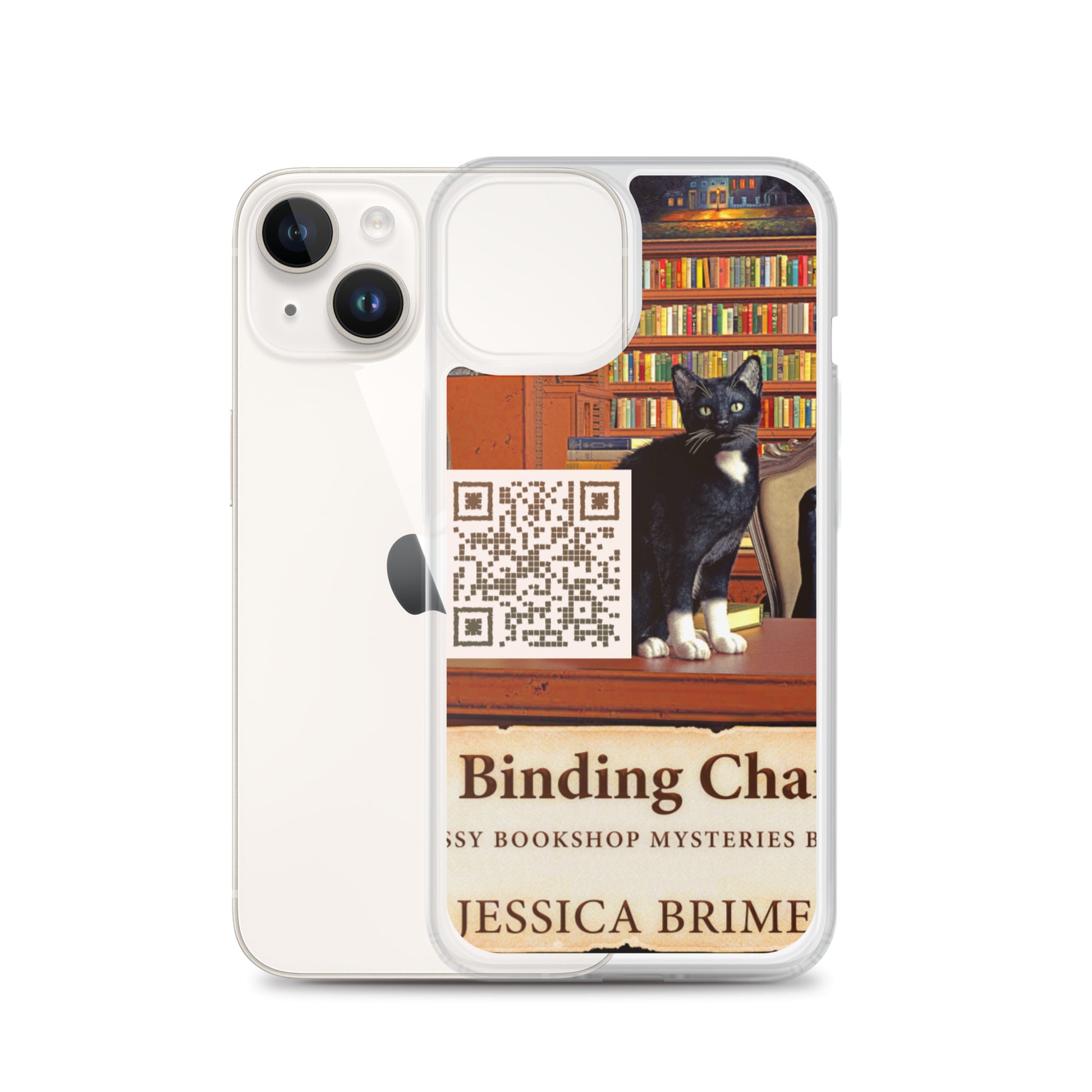 iphone case with cover of Jessica Brimer's book A Binding Chance