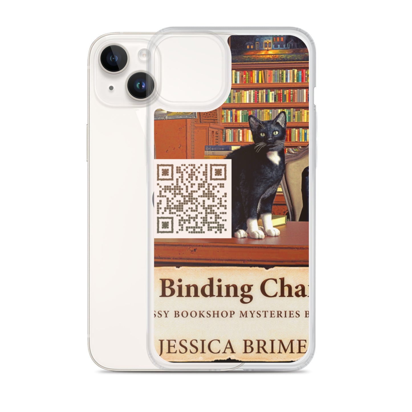 iphone case with cover of Jessica Brimer's book A Binding Chance