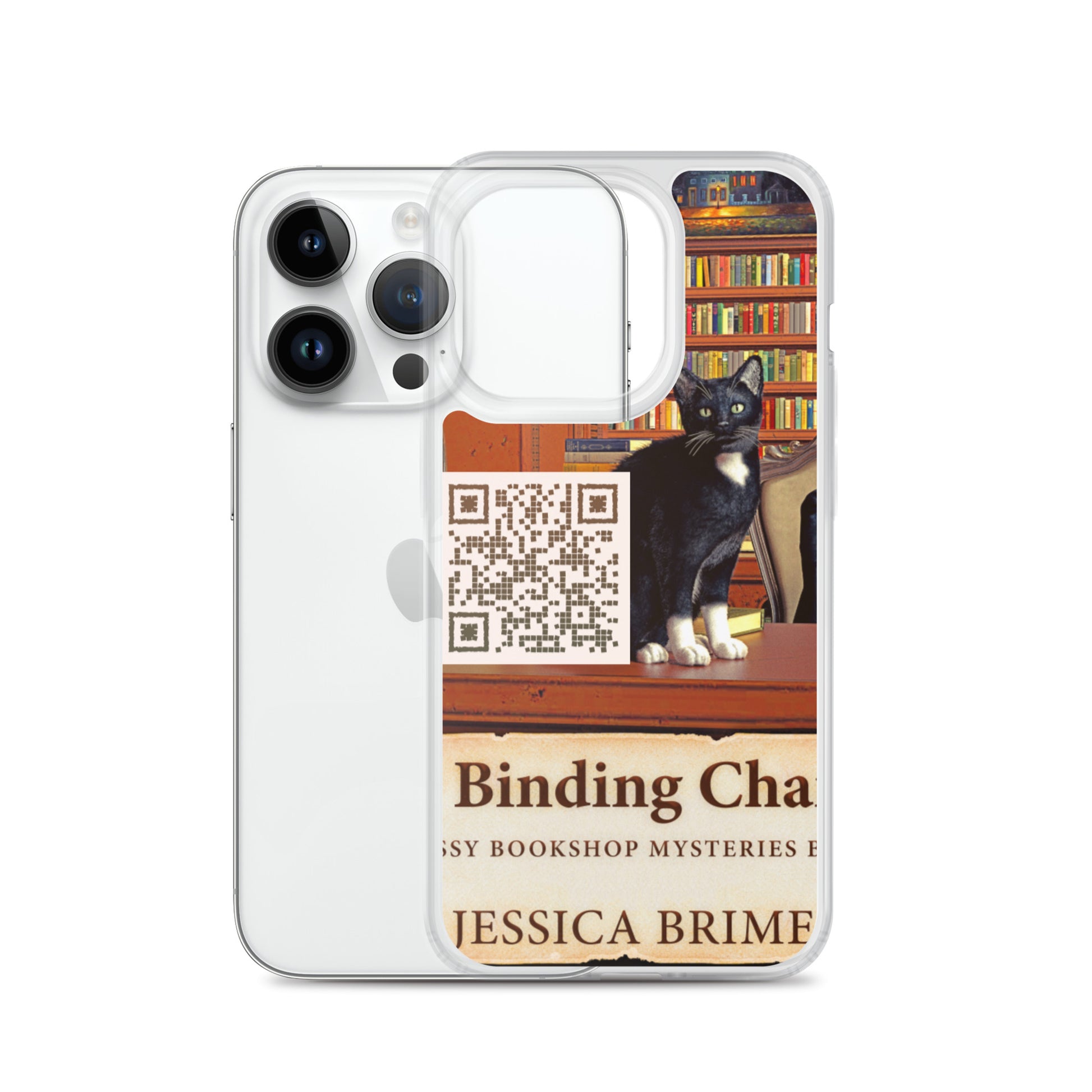 iphone case with cover of Jessica Brimer's book A Binding Chance