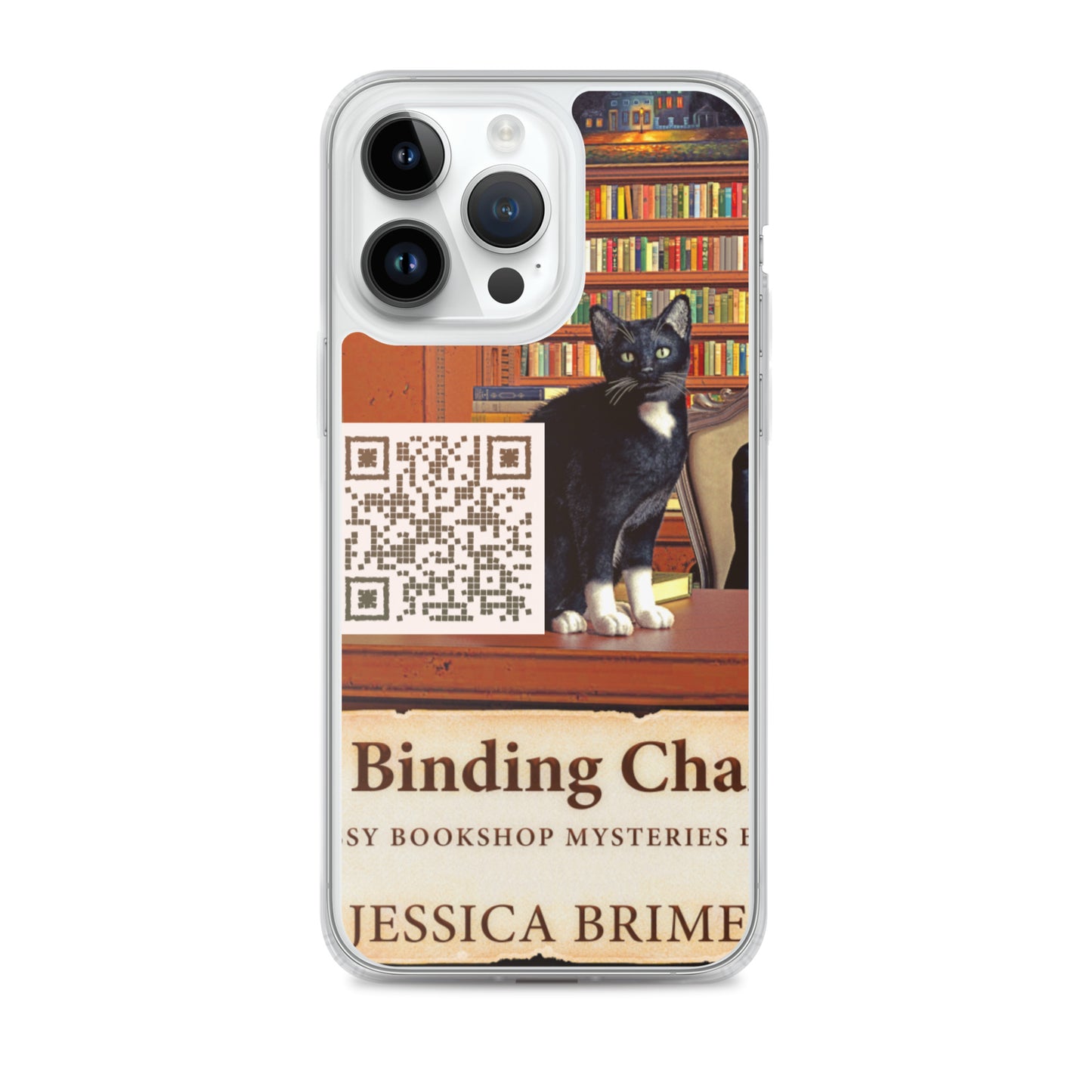 iphone case with cover of Jessica Brimer's book A Binding Chance