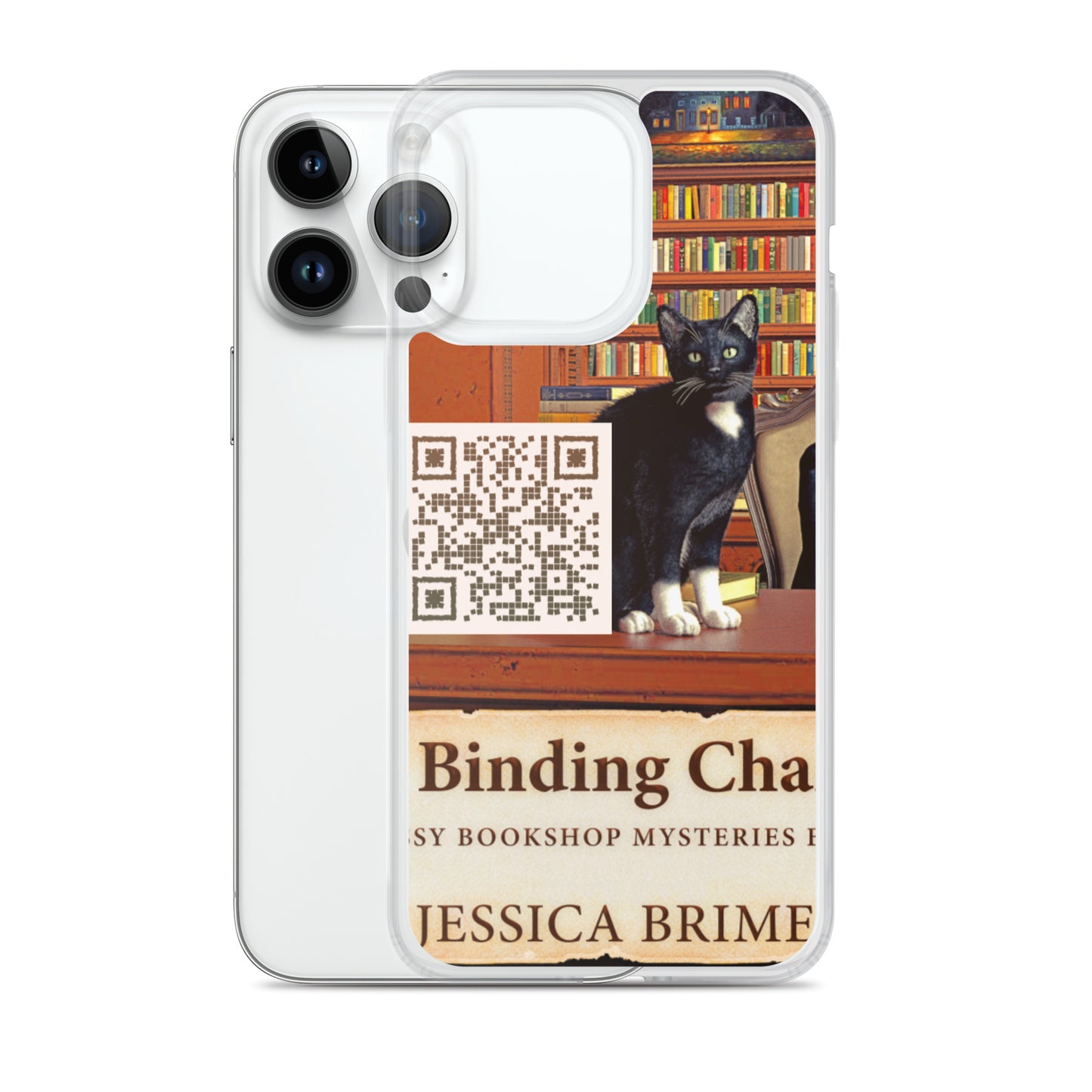 iphone case with cover of Jessica Brimer's book A Binding Chance