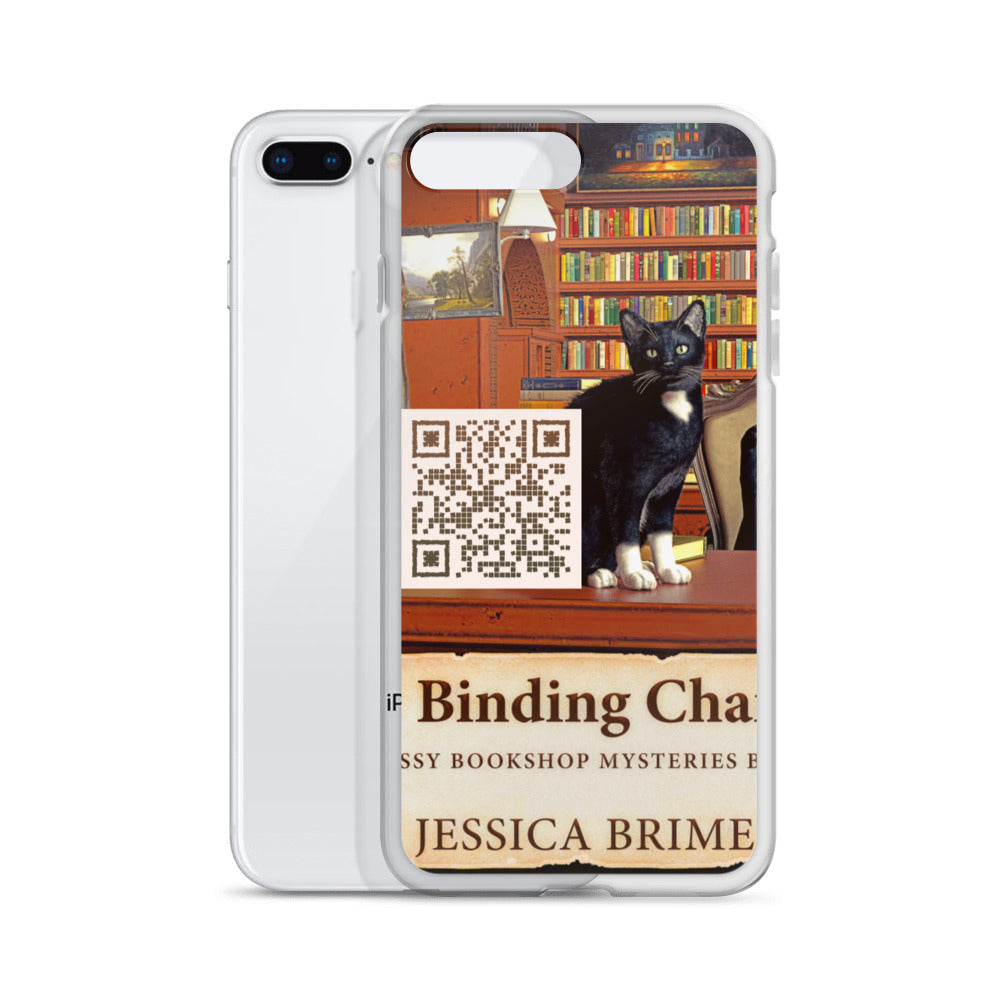 iphone case with cover of Jessica Brimer's book A Binding Chance