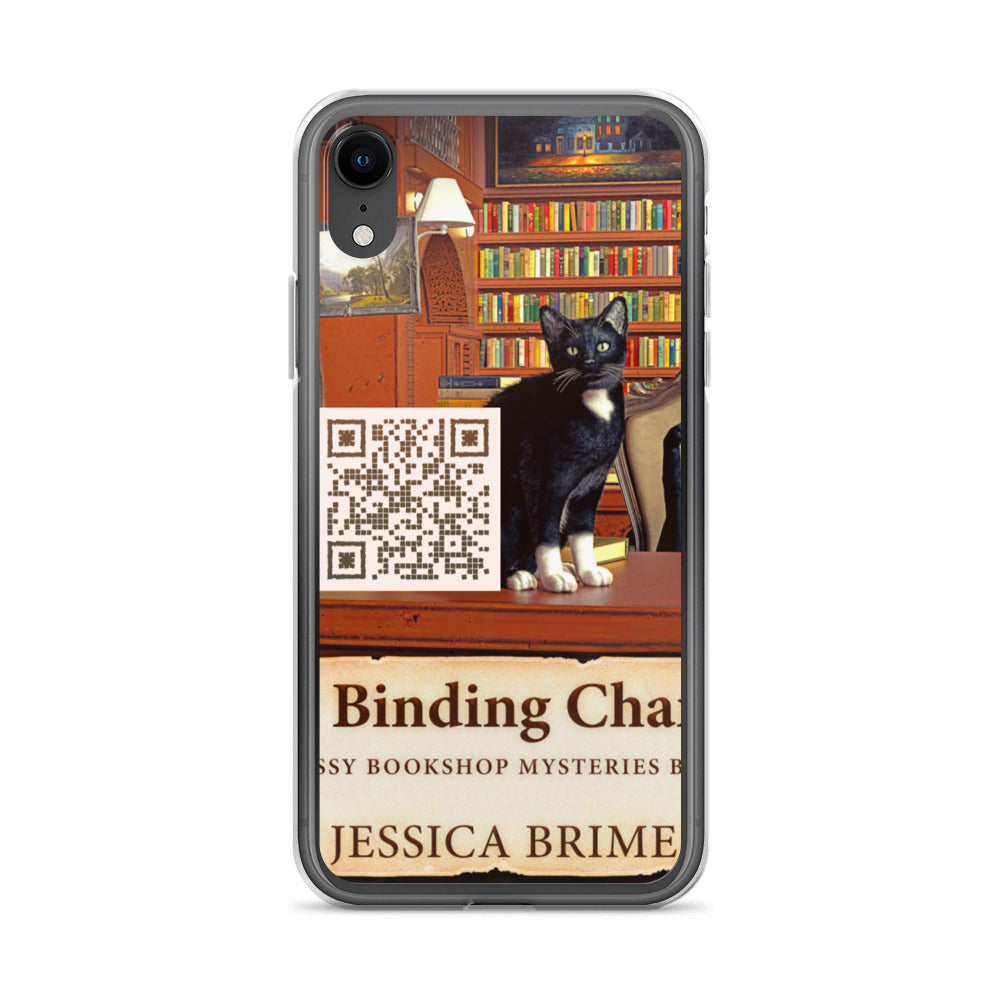 iphone case with cover of Jessica Brimer's book A Binding Chance