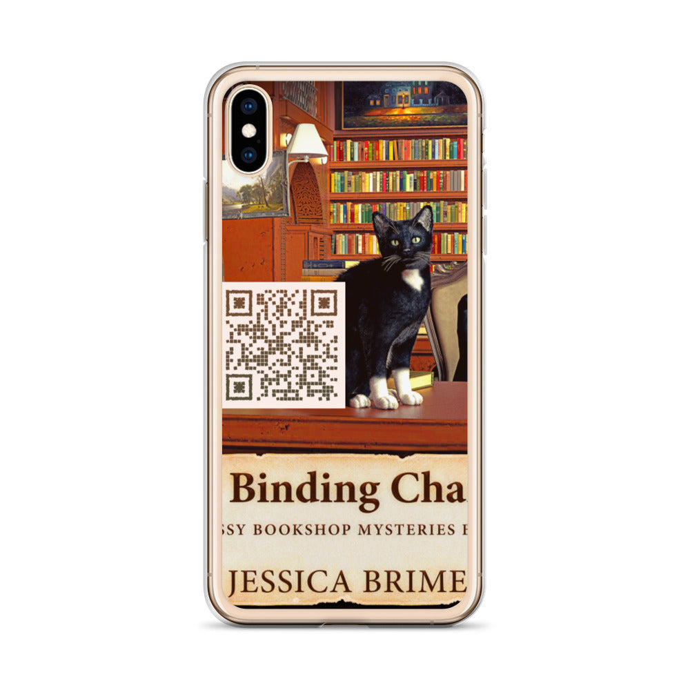 iphone case with cover of Jessica Brimer's book A Binding Chance