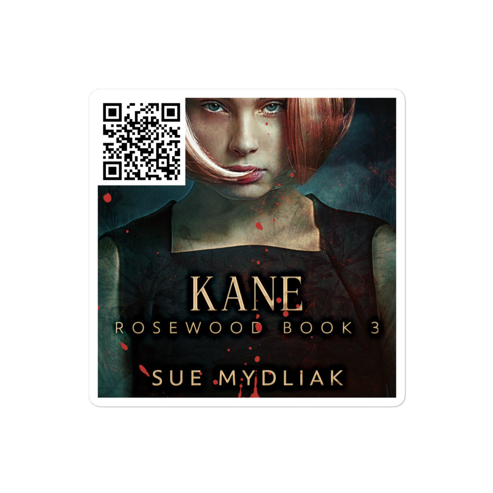 sticker with cover art from Sue Mydliak’s book Kane